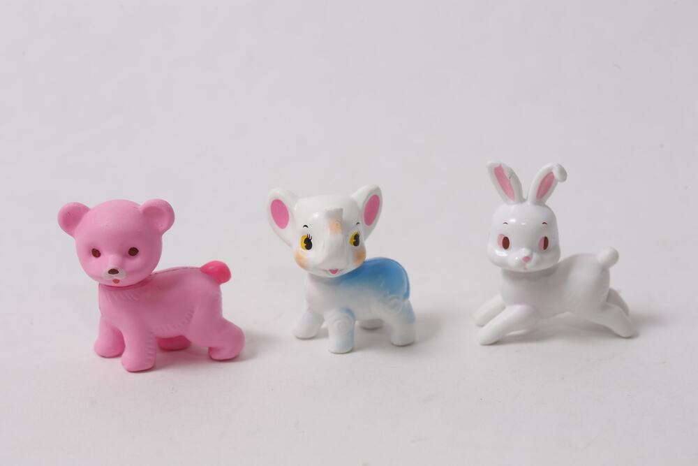 Japan Charmy Chan Animal Figurine Lot Bear Elephant Rabbit ~ 260730-WH 467